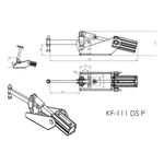 Grampo de Aperto Rápido Pneumático KF111 DS P 700Kgf