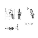 Grampo de Aperto Rápido Pneumático KF718 S P 200Kgf