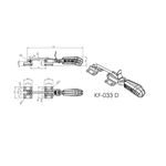 Grampo de Aperto Rápido Tensor KIFIX KF033 D INOX 90Kgf