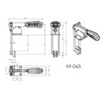 Grampo de Aperto Rápido Tensor KIFIX KF063 D INOX 200Kgf
