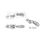 Grampo de Aperto Rápido Tensor KIFIX KF133 DC INOX 300Kgf