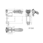 Grampo de Aperto Rápido Tensor KIFIX KF263 D INOX 680Kgf 