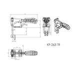 Grampo de Aperto Rápido Tensor KIFIX KF263 DTR INOX 680Kgf 