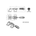 Grampo de Aperto Rápido Tensor KIFIX KF310 D INOX 170Kgf