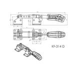 Grampo de Aperto Rápido Tensor KIFIX KF314 D 340Kgf