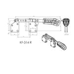 Grampo de Aperto Rápido Tensor KIFIX KF314 R 340Kgf
