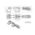 Grampo de Aperto Rápido Tensor KIFIX KF326 D 340Kgf