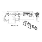 Grampo de Aperto Rápido Tensor KIFIX KF326 R 340Kgf