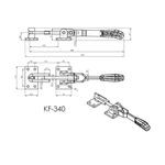 Grampo de Aperto Rápido Tensor KIFIX KF340 2500Kgf