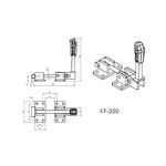 Grampo de Aperto Rápido Tensor KIFIX KF350 1800Kgf