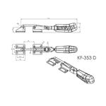 Grampo de Aperto Rápido Tensor KIFIX KF353 D INOX 120Kgf