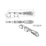 Grampo de Aperto Rápido Tensor KIFIX KF353 R INOX 120Kgf