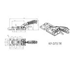 Grampo de Aperto Rápido Tensor KIFIX KF375 DTR 1500Kgf