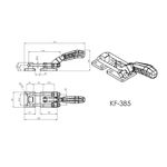 Grampo de Aperto Rápido Tensor KIFIX KF385 D 3400Kgf