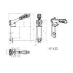 Grampo de Aperto Rápido Tensor KIFIX KF423 D 220Kgf 