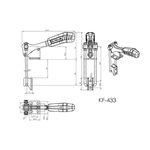 Grampo de Aperto Rápido Tensor KIFIX KF433 D 450Kgf 