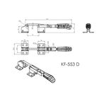 Grampo de Aperto Rápido Tensor KIFIX KF553 D 900Kgf