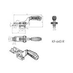 Grampo de Aperto Rápido Tensor KIFIX KF643 R INOX 200Kgf