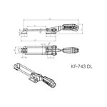 Grampo de Aperto Rápido Tensor KIFIX KF743 DL INOX 150Kgf