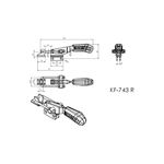 Grampo de Aperto Rápido Tensor KIFIX KF743 R INOX 200Kgf