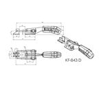 Grampo de Aperto Rápido Tensor KIFIX KF843 D INOX 340Kgf