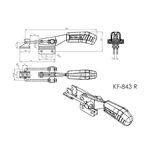 Grampo de Aperto Rápido Tensor KIFIX KF843 R INOX 340Kgf