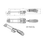 Grampo de Aperto Rápido Tensor KIFIX KF943 DL INOX 450Kgf