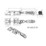 Grampo de Aperto Rápido Tensor KIFIX KF453 DTR 340Kgf