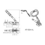 Grampo de Aperto Rápido Torpedo KIFIX KF054 AL Preto 380Kgf