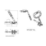 Grampo de Aperto Rápido Torpedo KIFIX KF057 AL Azul 230Kgf