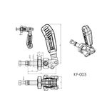 Grampo de Aperto Rápido Torpedo KIFIX KF005 90Kgf