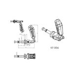 Grampo de Aperto Rápido Torpedo KIFIX KF006 INOX 120Kgf