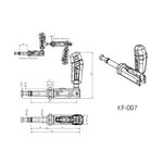 Grampo de Aperto Rápido Torpedo KIFIX KF007 200Kgf