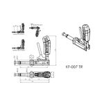 Grampo de Aperto Rápido Torpedo KIFIX KF007 TR 200Kgf