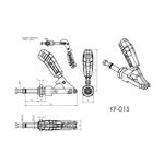 Grampo de Aperto Rápido Torpedo KIFIX KF015 250Kgf