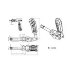 Grampo de Aperto Rápido Torpedo KIFIX KF035 320Kgf