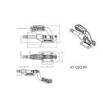 Grampo de Aperto Rápido Torpedo KIFIX KF052 RF 1200Kgf