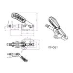 Kit 2 Peças Grampo de Aperto Rápido Torpedo KIFIX KF061 50Kgf
