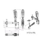 Grampo de Aperto Rápido Vertical KIFIX KF016 RBL INOX 260Kgf