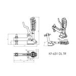 Grampo de Aperto Rápido Vertical KIFIX KF631 DL TR 300Kgf