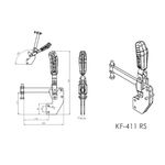 Grampo de Aperto Rápido Vertical KIFIX KF411 RS 700Kgf
