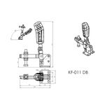 Grampo de Aperto Rápido Vertical KIFIX KF011 DB 340Kgf
