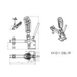 Grampo de Aperto Rápido Vertical KIFIX KF011 DBL TR 315Kgf