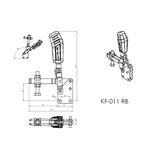 Grampo de Aperto Rápido Vertical KIFIX KF011 RB 340Kgf