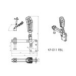 Grampo de Aperto Rápido Vertical KIFIX KF011 RBL 315Kgf