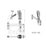 Grampo de Aperto Rápido Vertical KIFIX KF011 RS 360Kgf