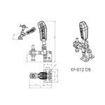 Grampo de Aperto Rápido Vertical KIFIX KF012 DB 90Kgf