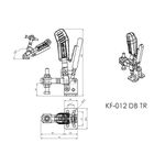 Grampo de Aperto Rápido Vertical KIFIX KF012 DB TR 90Kgf