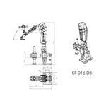 Grampo de Aperto Rápido Vertical KIFIX KF016 DB INOX 280Kgf 