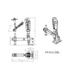 Grampo de Aperto Rápido Vertical KIFIX KF016 DBL INOX 260Kgf
